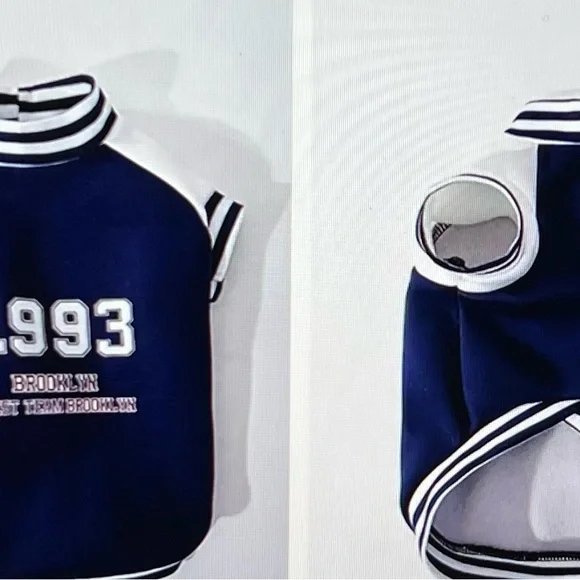 NWT adorable pet varsity look sweatshirt, size small - Picture 2 of 7